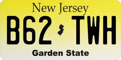 NJ license plate B62TWH