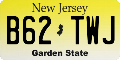 NJ license plate B62TWJ