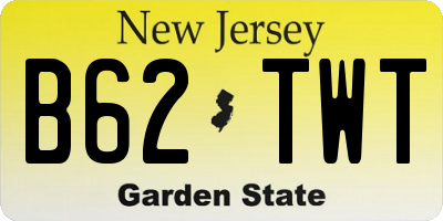 NJ license plate B62TWT