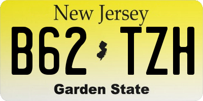 NJ license plate B62TZH