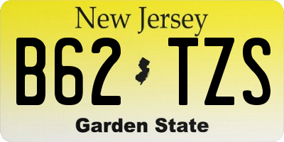 NJ license plate B62TZS