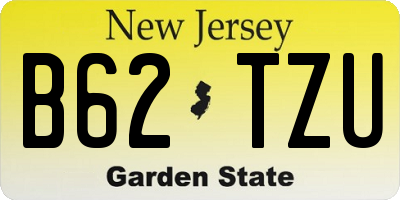 NJ license plate B62TZU