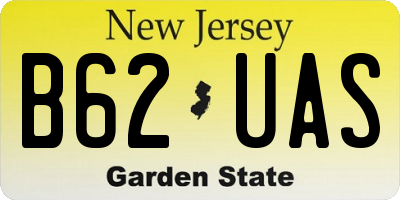 NJ license plate B62UAS