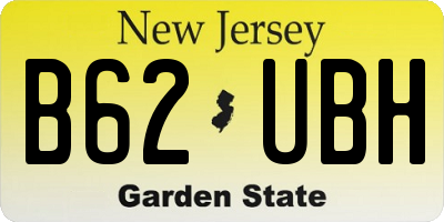 NJ license plate B62UBH