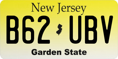 NJ license plate B62UBV