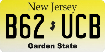 NJ license plate B62UCB