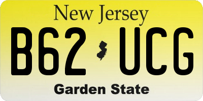 NJ license plate B62UCG
