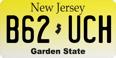 NJ license plate B62UCH