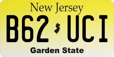 NJ license plate B62UCI