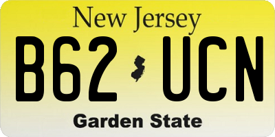 NJ license plate B62UCN