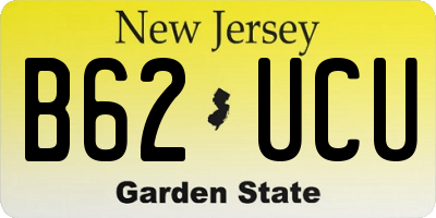 NJ license plate B62UCU