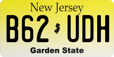 NJ license plate B62UDH