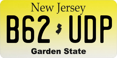NJ license plate B62UDP