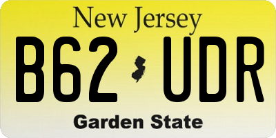 NJ license plate B62UDR