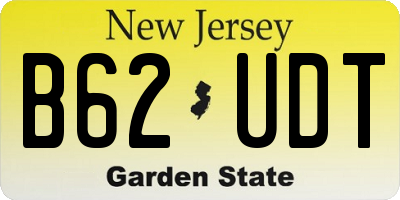 NJ license plate B62UDT