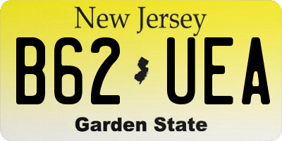 NJ license plate B62UEA