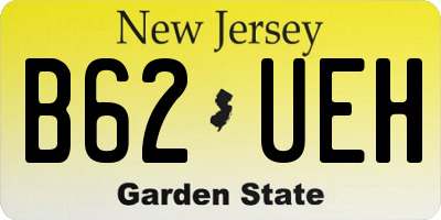 NJ license plate B62UEH