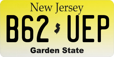 NJ license plate B62UEP
