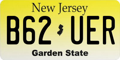 NJ license plate B62UER