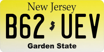 NJ license plate B62UEV