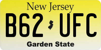 NJ license plate B62UFC