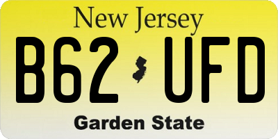 NJ license plate B62UFD