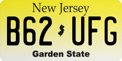 NJ license plate B62UFG