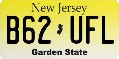NJ license plate B62UFL