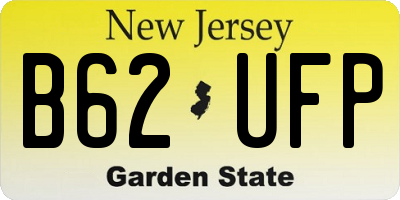 NJ license plate B62UFP