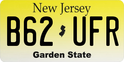 NJ license plate B62UFR