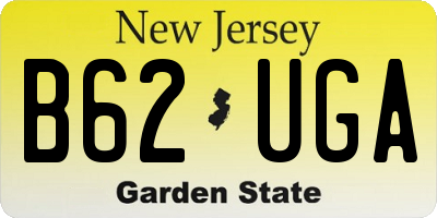 NJ license plate B62UGA