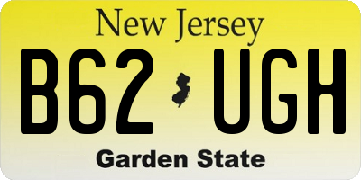 NJ license plate B62UGH