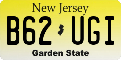NJ license plate B62UGI