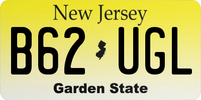 NJ license plate B62UGL