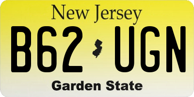 NJ license plate B62UGN