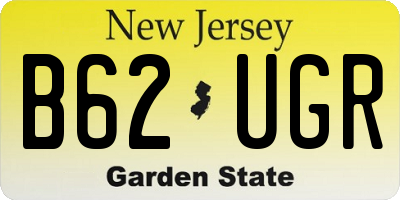 NJ license plate B62UGR