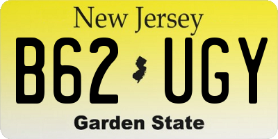 NJ license plate B62UGY