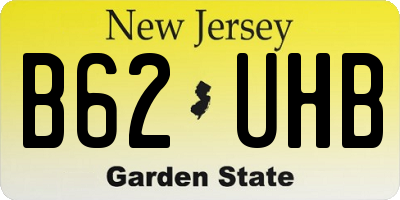 NJ license plate B62UHB