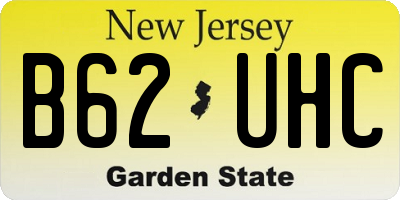 NJ license plate B62UHC