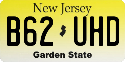 NJ license plate B62UHD