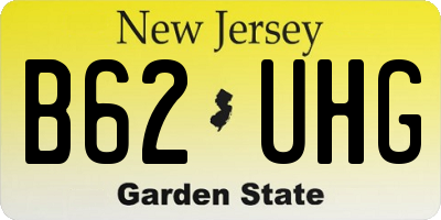 NJ license plate B62UHG