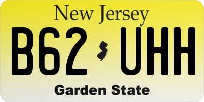 NJ license plate B62UHH