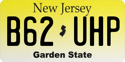 NJ license plate B62UHP