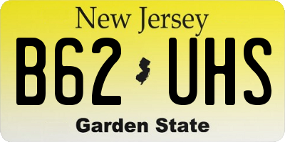NJ license plate B62UHS