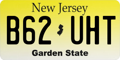 NJ license plate B62UHT