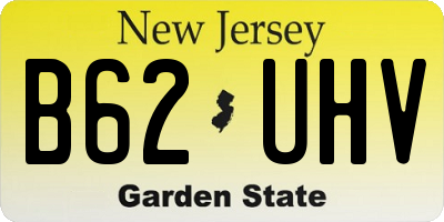 NJ license plate B62UHV