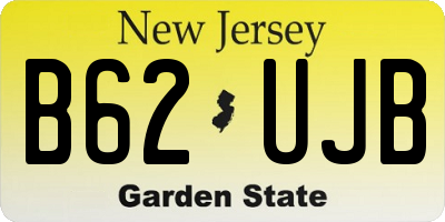 NJ license plate B62UJB