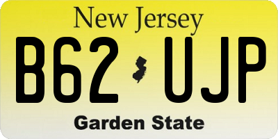 NJ license plate B62UJP