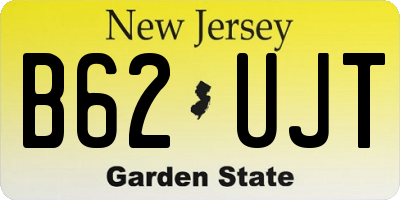 NJ license plate B62UJT