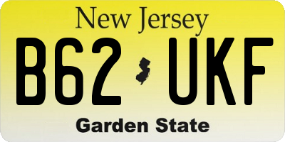 NJ license plate B62UKF